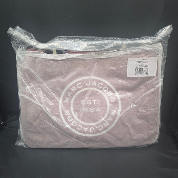 Marc Jacobs Medium Logo Canvas Tote Bag / H050M06FA21-668 Dusty Rose - Picture 9 of 9
